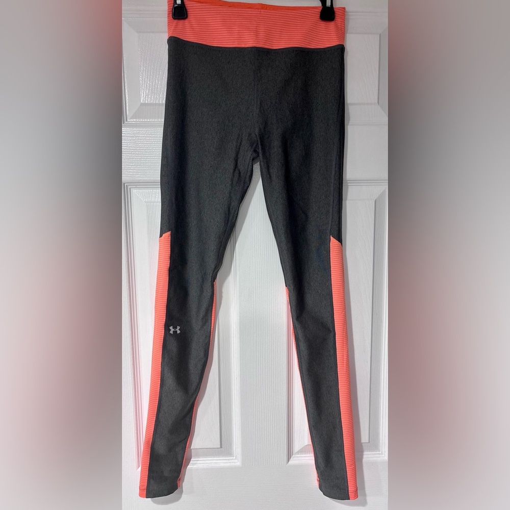 Under Armour Charcoal and Coral Leggings